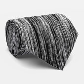 Cravate Lignes abstraites blanches (Roulé)