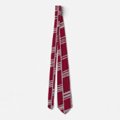 Cravate Lignes Art Déco - Maroon (Dos)