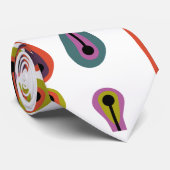 Cravate Lignes atomiques (Roulé)