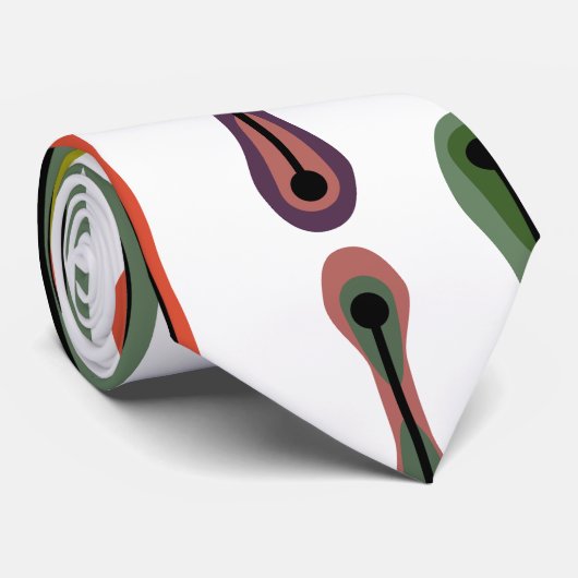 Cravate Lignes atomiques (Roulé)