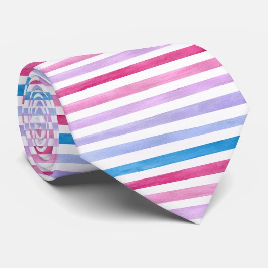 Cravate Lignes colorées (Roulé)