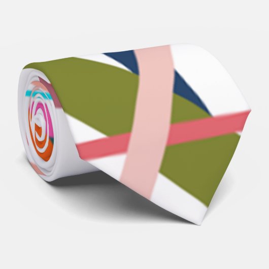 Cravate Lignes colorées (Roulé)