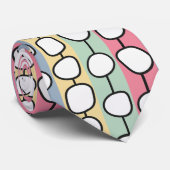 Cravate Lignes colorées Pastel MCM (Roulé)