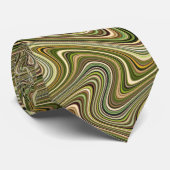 Cravate Lignes courbes multicolores cool (Roulé)