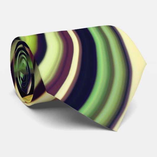 Cravate Lignes courbes multicolores cool (Roulé)