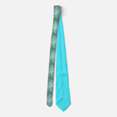 CRAVATE LIGNES D'AQUA ET ÉCHELLES MERMAIRES TURQUOISES (Dos)