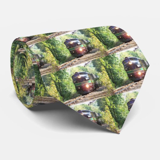 Cravate Lignes de chemin de fer de lecture locomotive (Roulé)