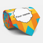 Cravate Lignes de formes tribales (Roulé)