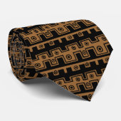 Cravate Lignes décoratives - Brown (996633) (Roulé)