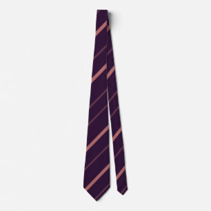 Cravate Lignes diagonales élégantes et violettes foncées