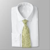 Cravate Lignes figées - Crème sur Khaki (Attaché)