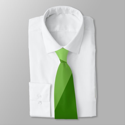 Cravate Lignes géométriques vertes vert clair (Attaché)