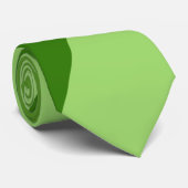Cravate Lignes géométriques vertes vert clair (Roulé)