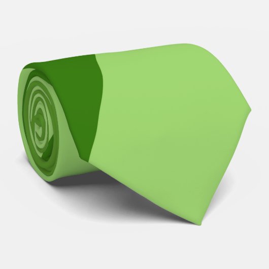 Cravate Lignes géométriques vertes vert clair (Roulé)