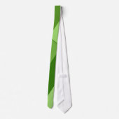 Cravate Lignes géométriques vertes vert clair (Dos)