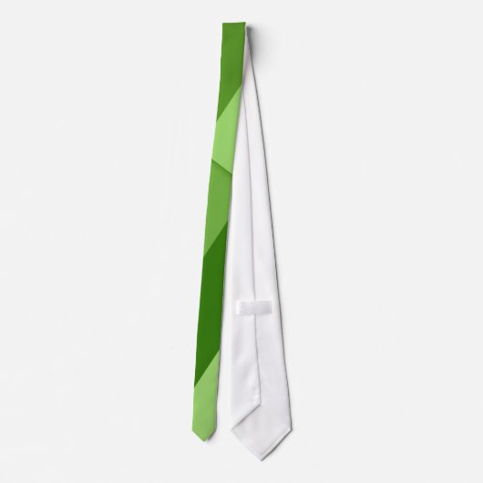 Cravate Lignes géométriques vertes vert clair (Dos)