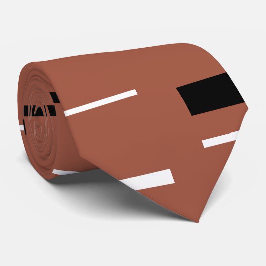 Cravate Lignes noires et blanches (Roulé)