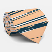 Cravate Lignes peintes à la main colorées (Roulé)