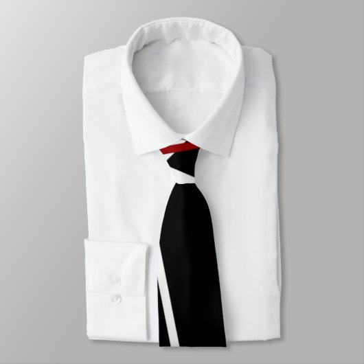 Cravate Lignes rouges et blanches abstraites sans couture  (Attaché)