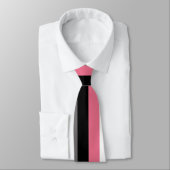 Cravate Lignes verticales Gris blanc rose Gris noir (Attaché)