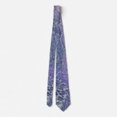 Cravate Lilac Acrylique Pourrissant L'Art Fluide Abstrait (Dos)
