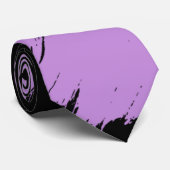 Cravate Lilac Brush moderne Arrière - plan noir (Roulé)