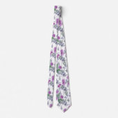 Cravate Lilac chrysanthemum , watercolor (Dos)