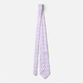 Cravate Lilac motif de diamants violet et blanc (Dos)