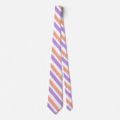 Cravate Lilac Peach White Diagonal (Devant)
