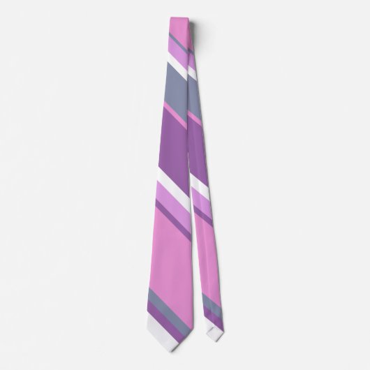 Cravate Lilac rayures (Devant)