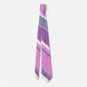 Cravate Lilac rayures (Dos)