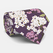 Cravate Lilacs Sur Violet (Roulé)