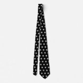 Cravate Lily Lotus Motif noir et blanc (Dos)