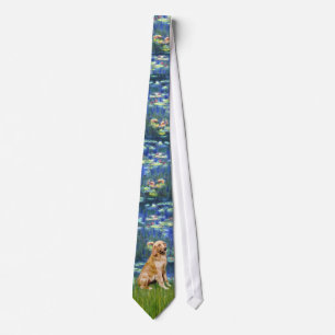 Cravate Lily Pond (en bleu) - Golden Retriever