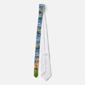 Cravate Lily Pond (en bleu) - Golden Retriever (Dos)