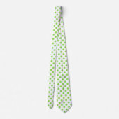 Cravate Lime et pois blancs (Dos)