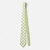 Cravate Lime Green Jumbo Polka Dots Custom Necktie (Devant)