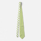 Cravate Lime Green Jumbo Polka Dots Custom Necktie (Dos)