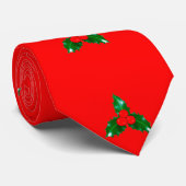 Cravate Lime rouge Holly (Roulé)