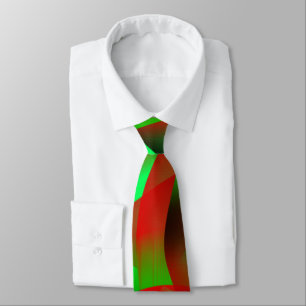 Cravate Lime vert et rouge clair curling, avec ombre?