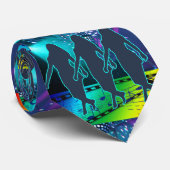 Cravate Line Dance Group on Lighted Dance Floor (Roulé)