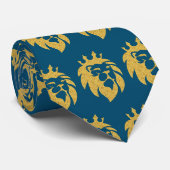 Cravate Lion avec couronne - Or Style 1 (Roulé)