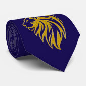Cravate Lion Avec Couronne - Style Or 2 (Roulé)