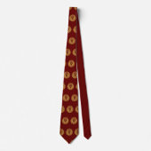 Cravate Lion Avec Couronne - Style Or 4 (Devant)
