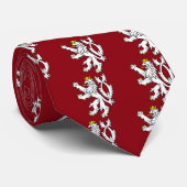 Cravate Lion héraldique de Bohème (Roulé)