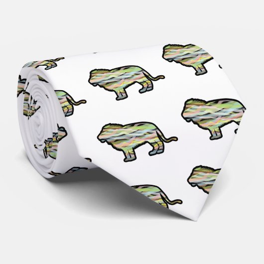 Cravate Lion le roi (Roulé)