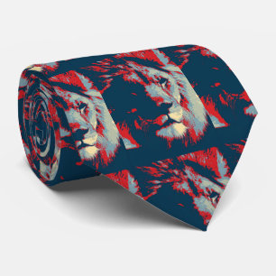 Cravate Lion Pop Art