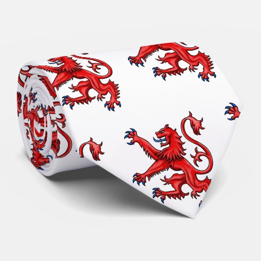 Cravate Lion Rampant écossais (Roulé)