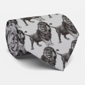 Cravate Lion vintage (Roulé)