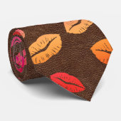 Cravate Lips Kisses (Roulé)